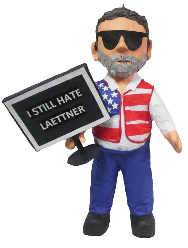 Guy with Sign Custom Pinata
