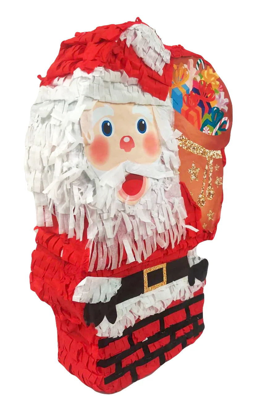 Santa Claus in Chimney Christmas Pinata - Image 2